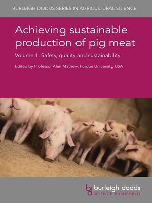 cover image of Achieving sustainable production of pig meat Volume 1